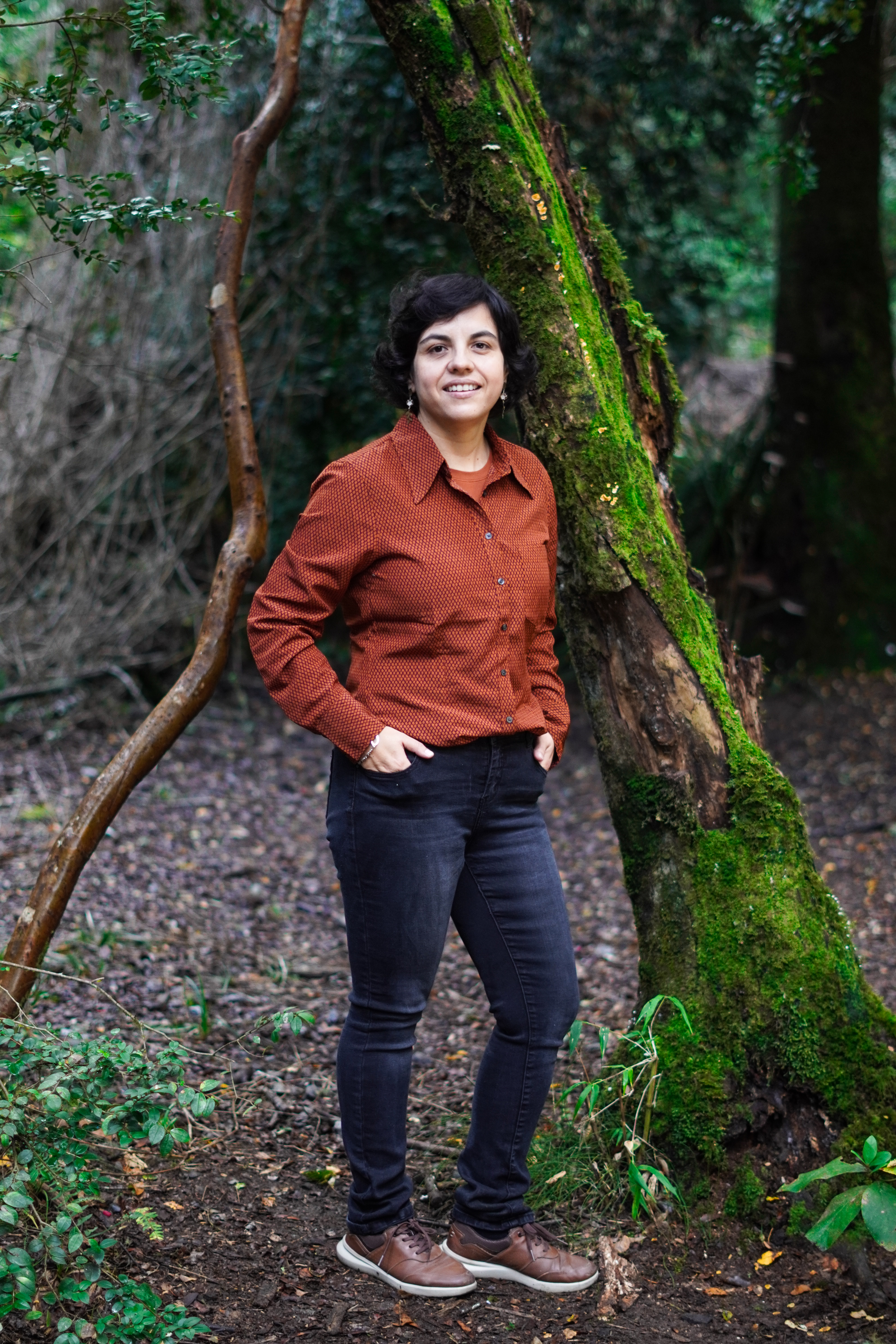 Carla Monroy en el bosque